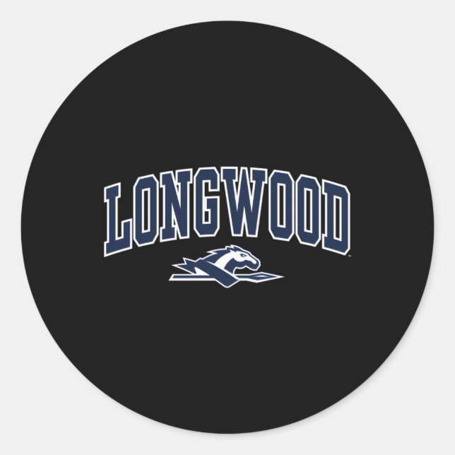 Longwood Lancers Arch Over Classic Round Sticker (Front)