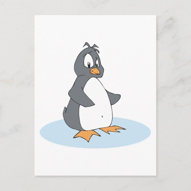 lonley little penguin postcard (Front)