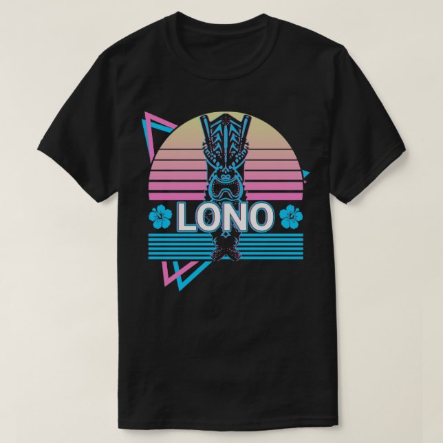 Lono Hawaiian God Ancient Hawaiian Mythology Retro T-Shirt (Design Front)