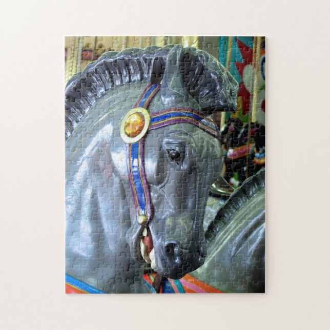 Looff Carousel Horse, Santa Cruz Jigsaw Puzzle (Vertical)