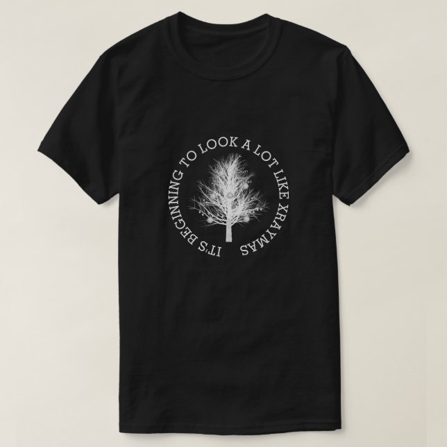 Look a Lot Like Xraymas Xray Christmas Tree T-Shirt (Design Front)