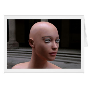 LOOK AND SMILE 3D Computer Art Card