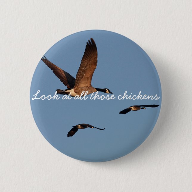 Look at All Those Chickens 6 Cm Round Badge (Front)