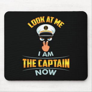 Look At Me I Am The Captain Now Cap Eyes Two Finge Mouse Pad