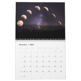 Look at the Moon Lunar Full Moon Cycle Calendar