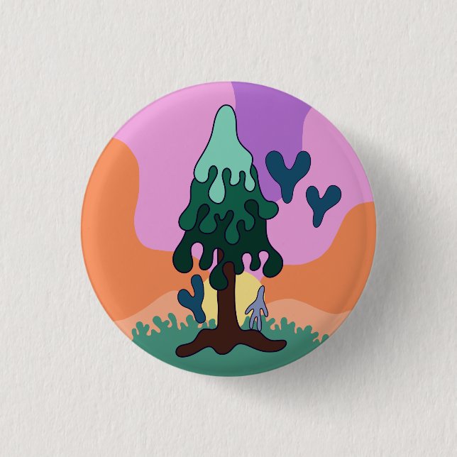 Look At The Sky Button (Front)