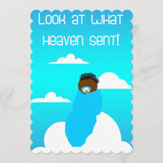 Look at What Heaven Sent! Baby Shower Invitations