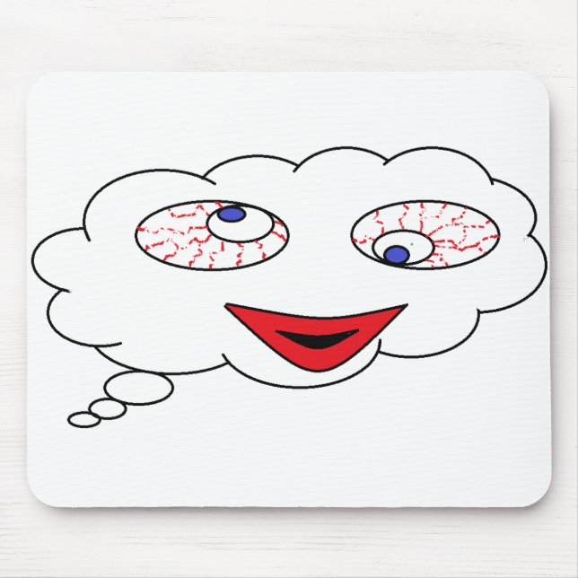 Look at What I Am Thinking - I Am Rolling My Eyes Mouse Pad (Front)