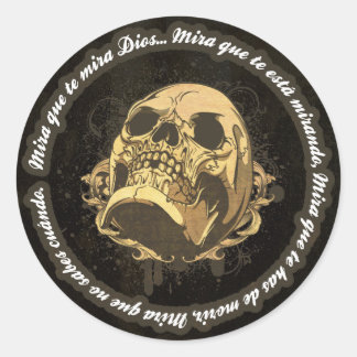 Look at you god classic round sticker