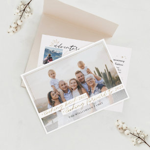 Look Back 2021 Looking Forward to 2022 Year Review Holiday Card