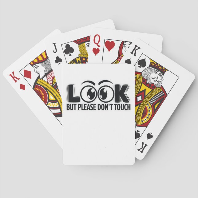 Look, But Don’t Touch Playing Cards (Back)
