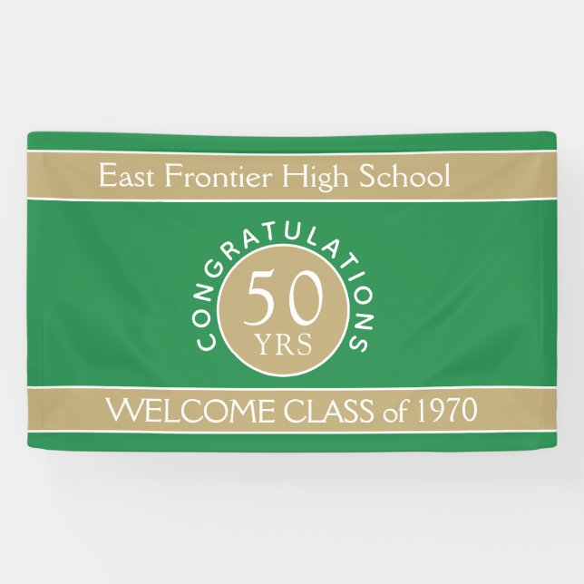 Look! CUSTOM 50 yr reunion banner (Horizontal)