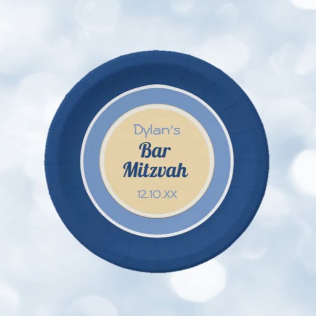 Look! Custom Bar Mitzvah Paper Plate (Creator Uploaded)