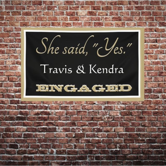 Look! Custom Engagement party banner (Creator Uploaded)