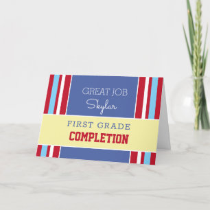 Look! Custom grade completion card! Card