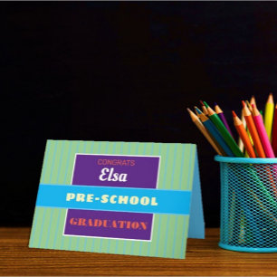 Look! Custom Pre-School graduation card! Card