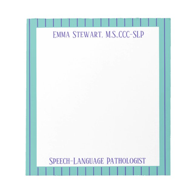 Look@@ Custom SLP notepad! Notepad (Front)