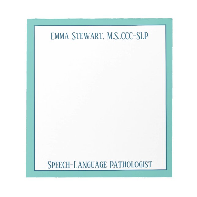 Look@@ Custom SLP notepad! Notepad (Front)