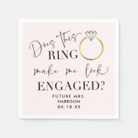 Look Engaged Future Mrs Pretty Blush Pink Ring