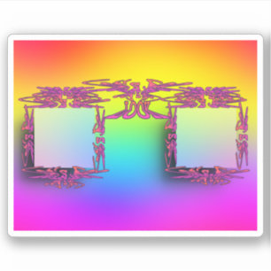 LOOK Fancy Glasses Sticker
