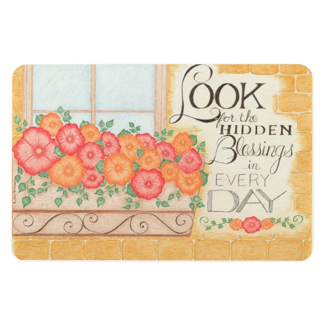 Look For the Hidden Blessings  4" x 6" Magnet (Horizontal)