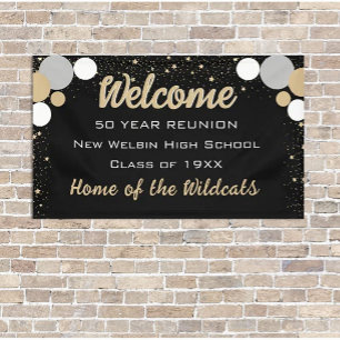 LOOK! Fun Confetti Class Reunion banner