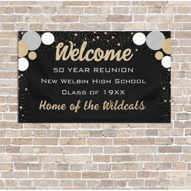 LOOK! Fun Confetti Class Reunion banner (Creator Uploaded)