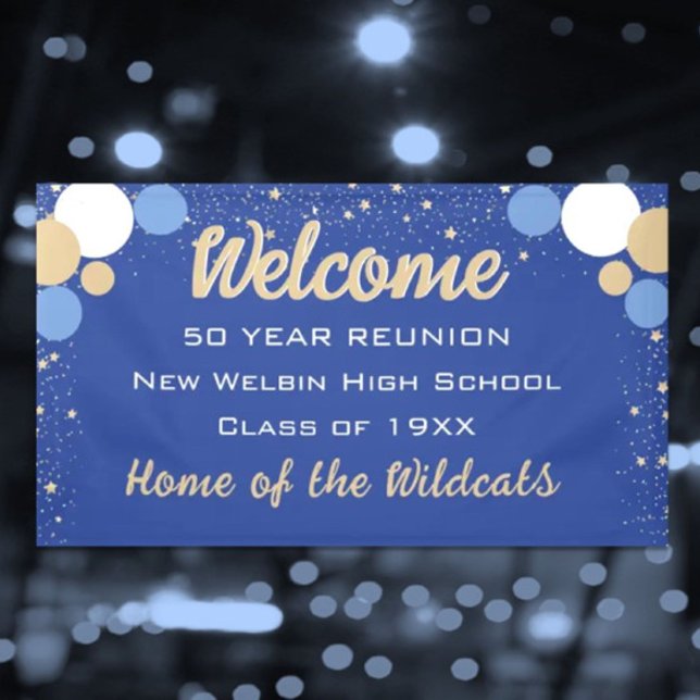 LOOK! Fun Confetti Class Reunion banner (Creator Uploaded)