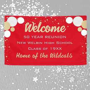 LOOK! Fun Confetti Class Reunion banner