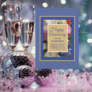 Look @ Happy Anniversary to Parents greeting card