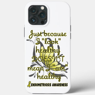 "Look" healthy/Butterfly...Endometriosis iPhone 13 Pro Max Case