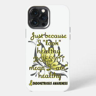 "Look" healthy/Butterfly...Endometriosis iPhone 13 Pro Max Case
