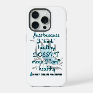 "Look" Healthy/Butterfly...Graves' iPhone 15 Pro Case