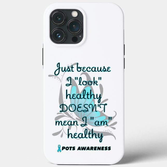 "Look" healthy/Butterfly...POTS Case-Mate iPhone Case (Back)