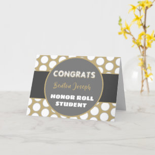 Look! Honour roll congrats card