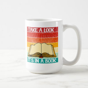 Look in, it's in a book, retro coffee mug