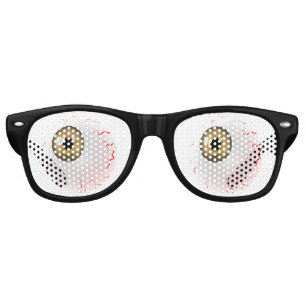 LOOK in the brown eyeball without a blink Retro Sunglasses