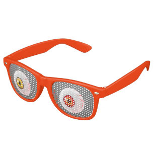 LOOK in the colours eyeball without a blink Retro Sunglasses