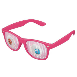 LOOK in the colours eyeball without a blink Retro Sunglasses
