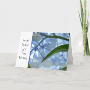 Look Inside for Ture Beauty greeting cards custom
