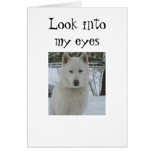 "LOOK INTO MY EYES AND HEART"