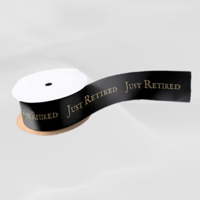 Look!! Just Retired retirement gift ribbon Satin Ribbon (Creator Uploaded)