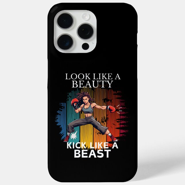 Look Like A Beauty Kick Like A Beast Case-Mate iPhone Case (Back)
