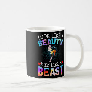 Look Like Beauty Kick Like Beast Tee Women Kickbox Coffee Mug