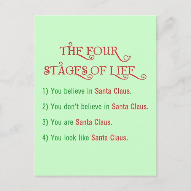 Look Like Santa Postcard (Front)