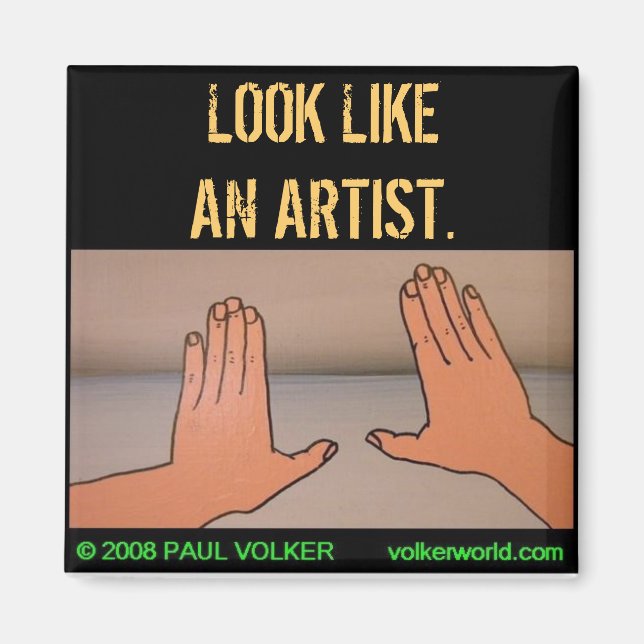 LOOK LIKEAN ARTIST. #3.00 MAGNET (Front)