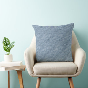 Look of Blue Jean Denim Cushion