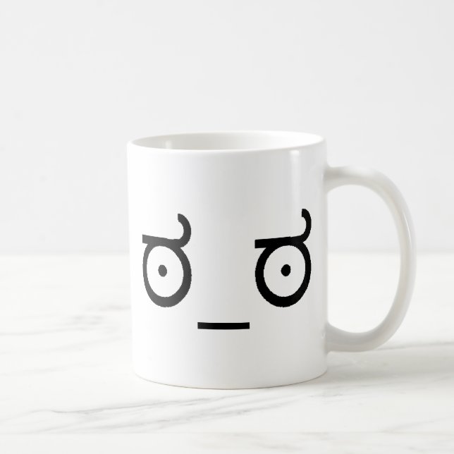 Look Of Disapproval Coffee Mug (Right)