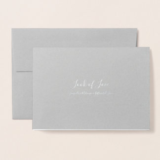 Look of Love Gray Foil Card