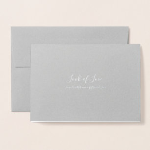 Look of Love Grey Foil Card
